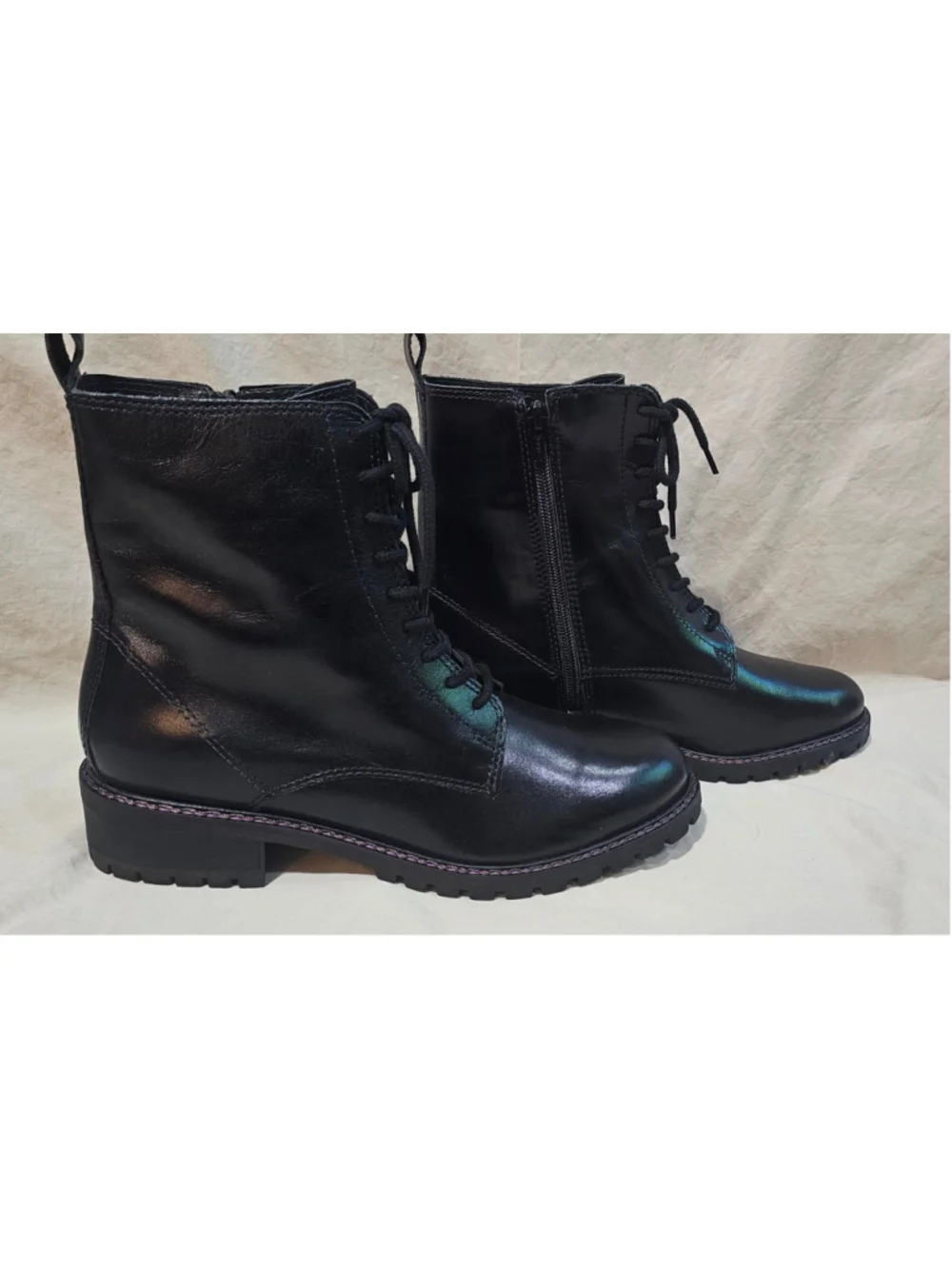 Lucky Brand Mens Lace Up Captain Boot size 10 M, Black